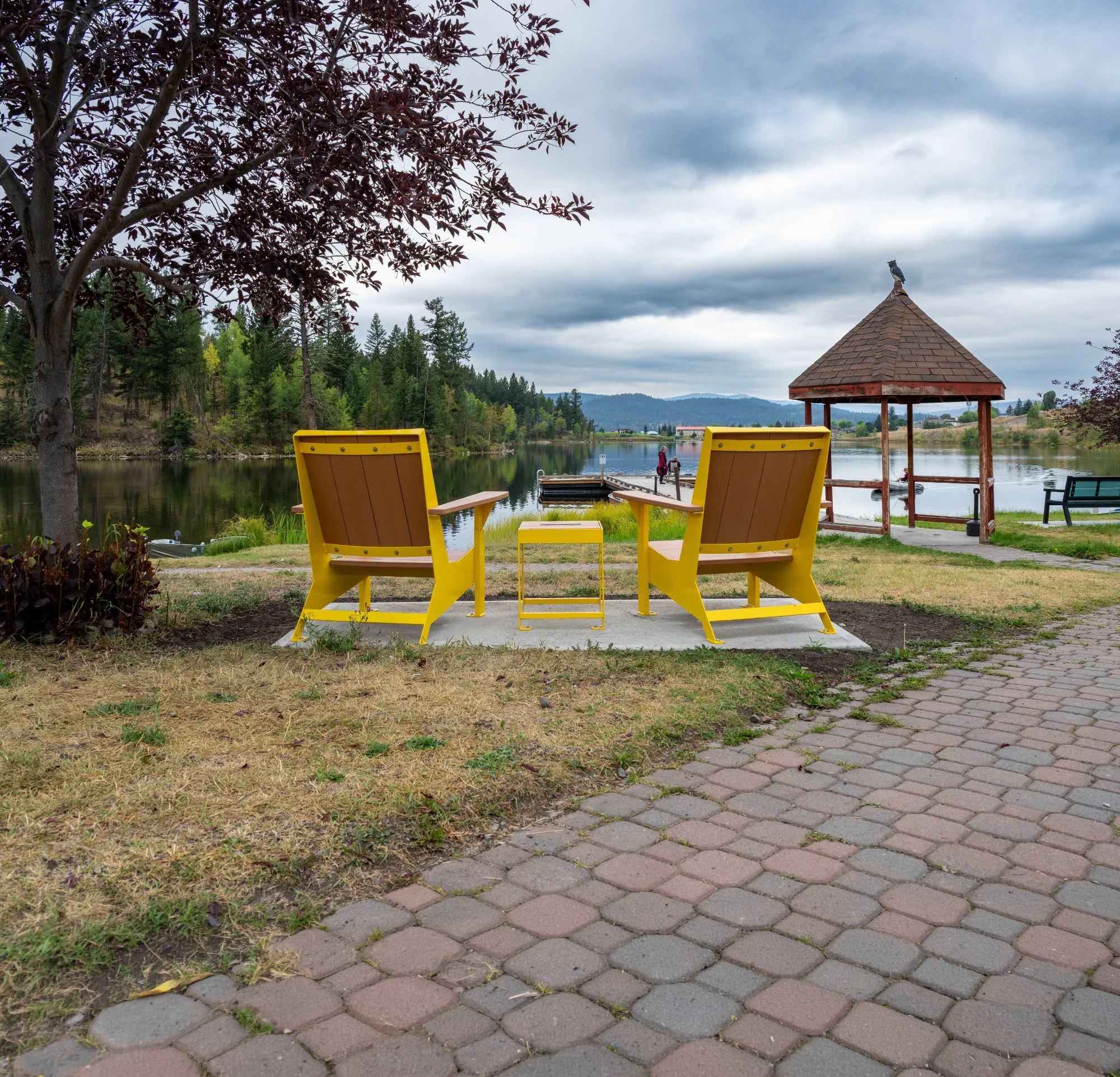 Wishbone JEM Lounge Chairs at the Muncipal Campground in Logan L