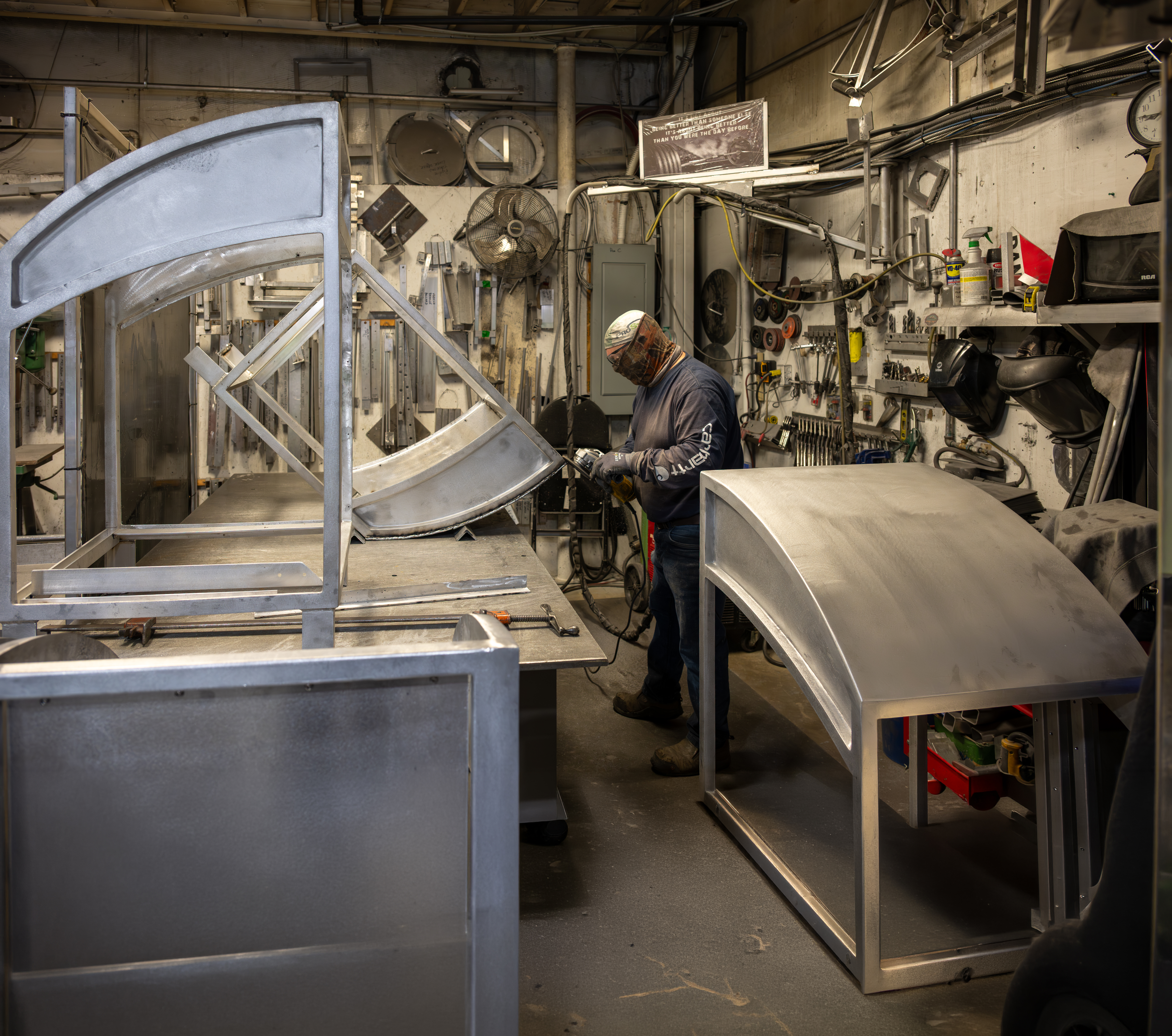 Fabricating Modena Waste Receptacles
