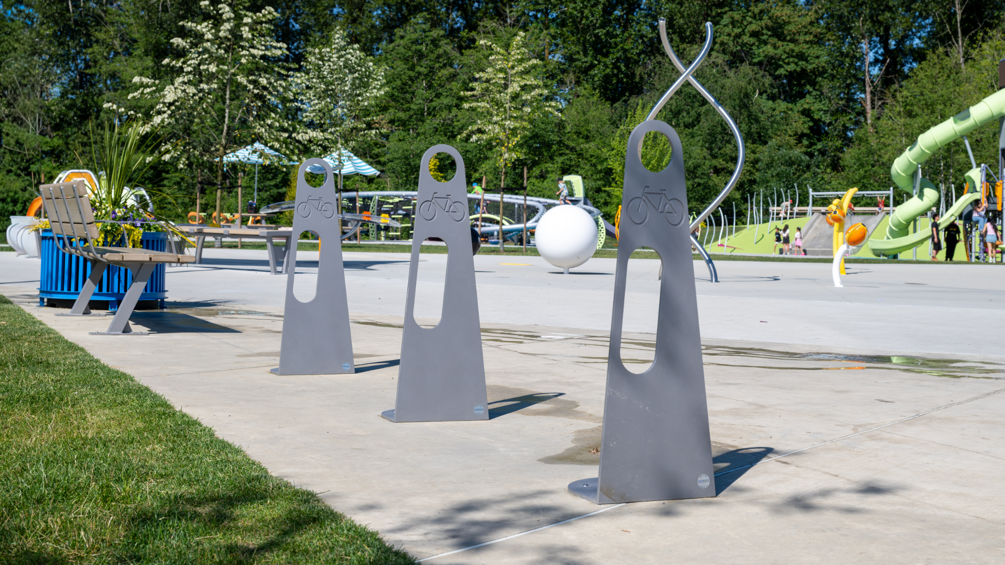 Wishbone Urban Space Bike Racks at Yorkson Community Park in the Township of Langley
