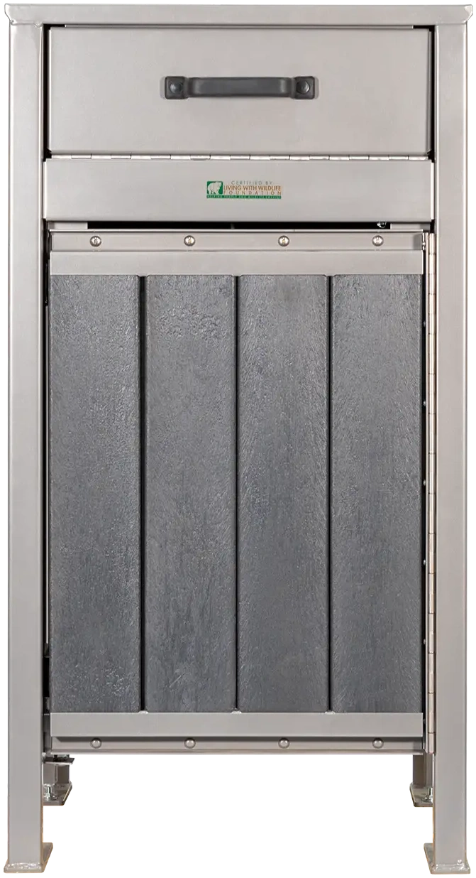 Freedom 32 Rodent Resistant Waste Receptacle, front