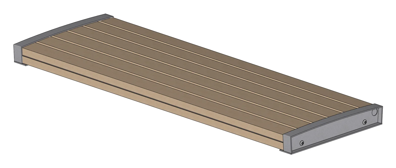 Beselt Backless Wall Top Bench (6ft)