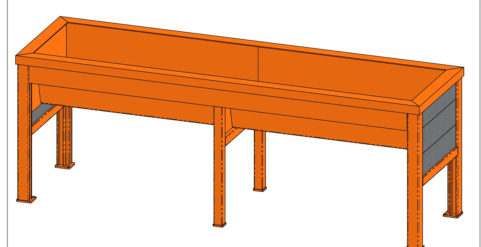 Rutherford Wheelchair Accessible Planter - 28" Depth