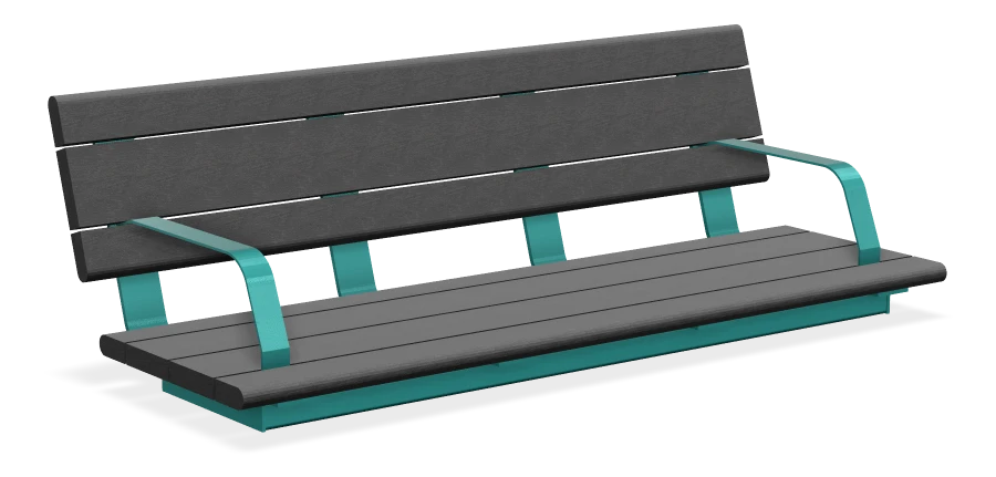 Bayview Wall Top Bench 5ft