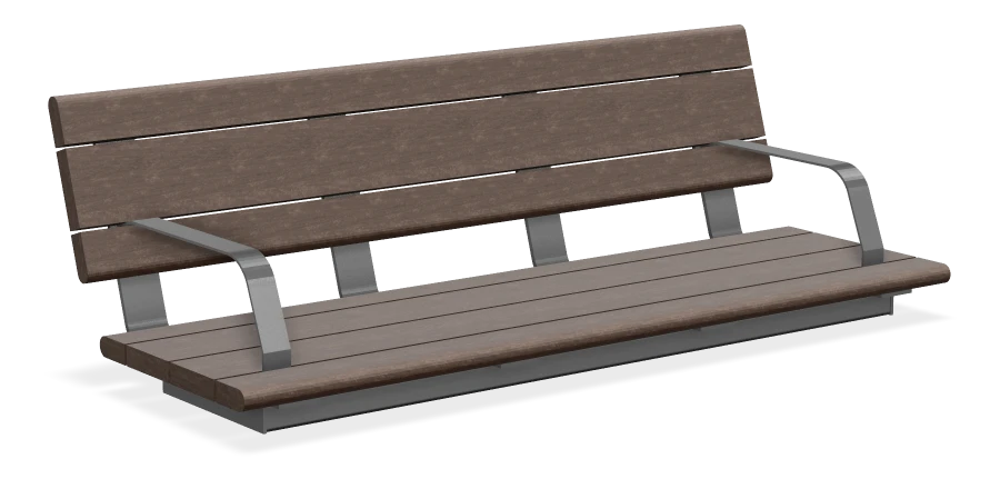 Bayview Wall Top Bench 5ft