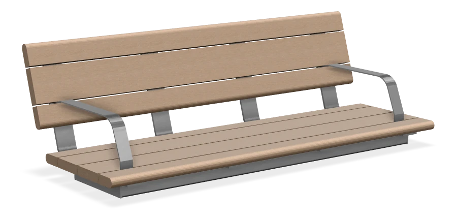 Bayview Wall Top Bench 5ft