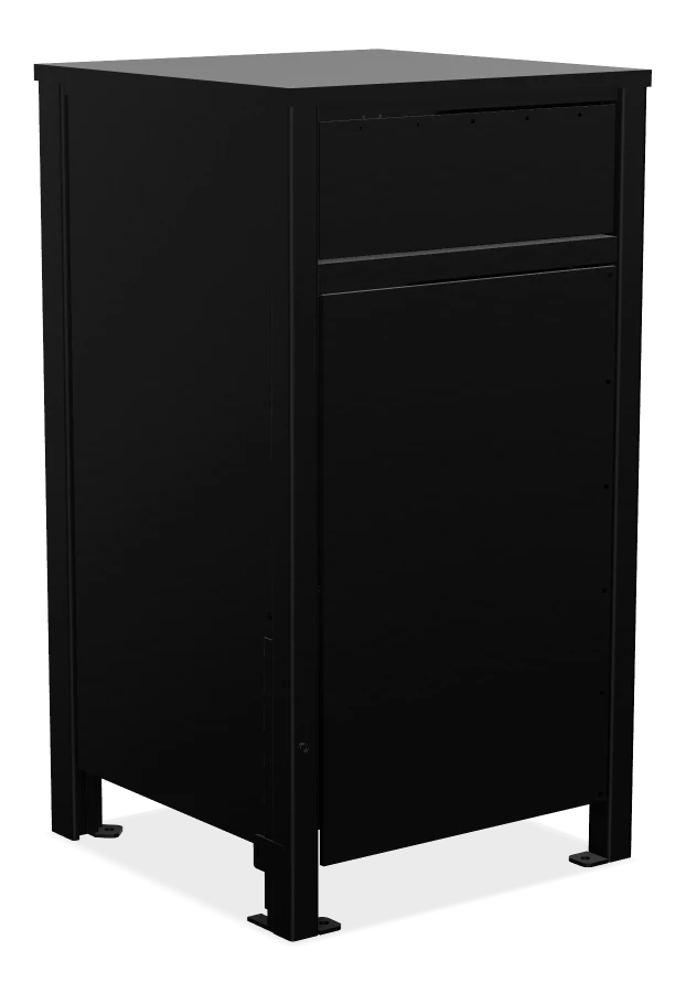 Urban Form Large Capacity Aluminum Waste Receptacle