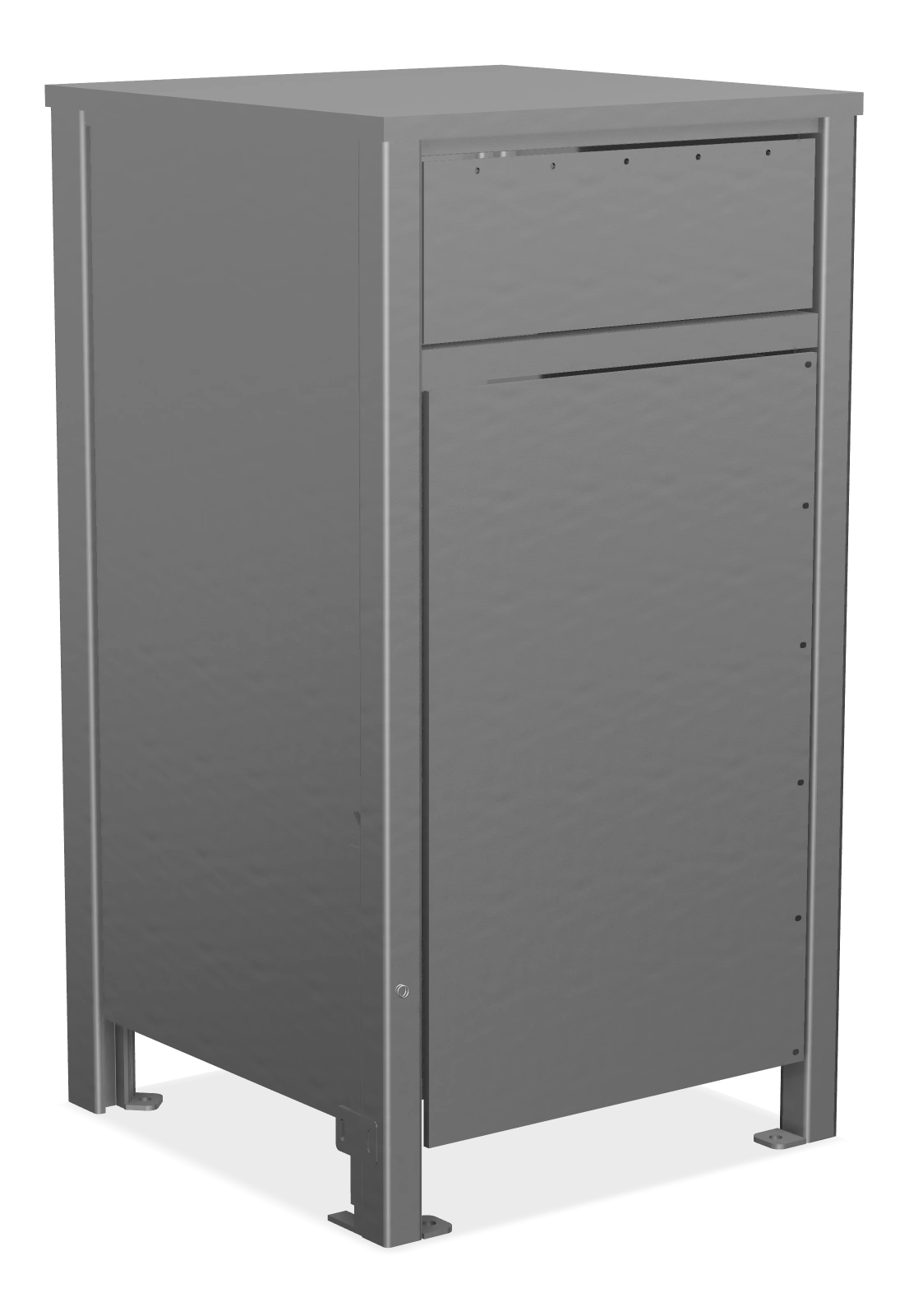 Urban Form Large Capacity Aluminum Waste Receptacle