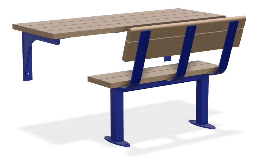 Amigo Time Keepers Bench with Table 5ft