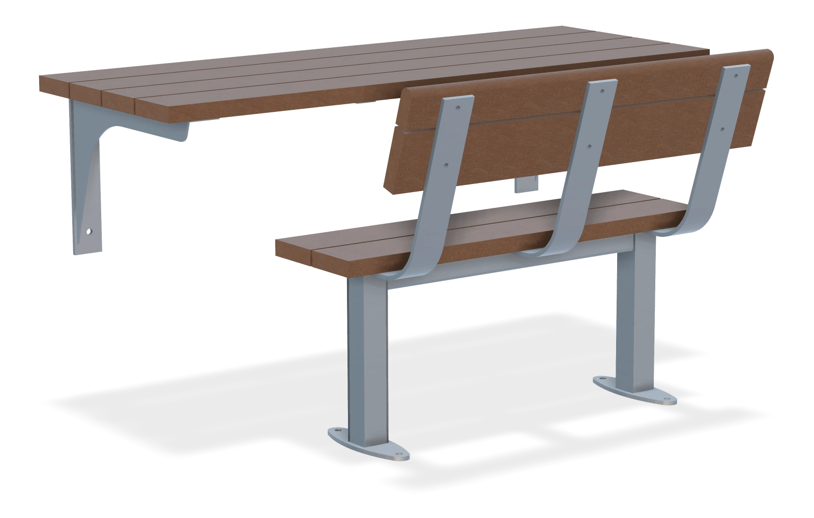 Amigo Time Keepers Bench with Table 5ft