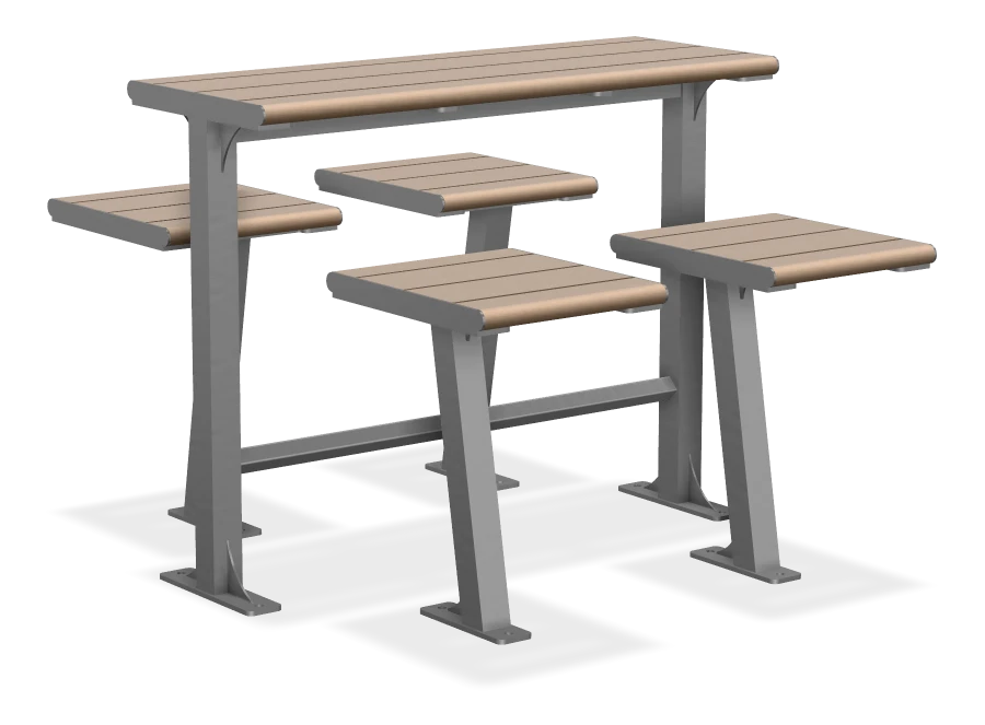 Bistro Bench and Table Combo - 4'
