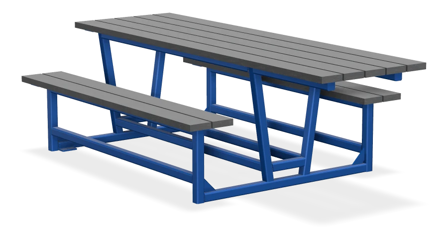 Rutherford Wheelchair Accessible Full Frame Heavy Duty Picnic Table 8ft