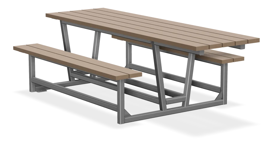 Rutherford Wheelchair Accessible Full Frame Heavy Duty Picnic Table 8ft