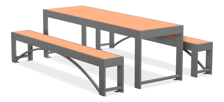 Urban Form Harvest Picnic Table 8ft