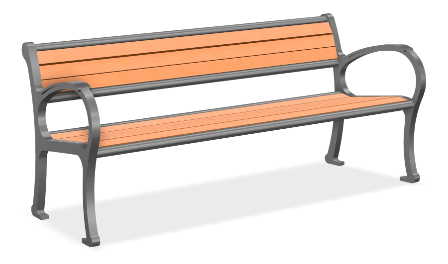 Mountain Classic Wide Body Bench 6ft