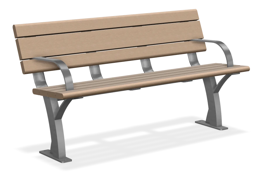 Parker Bench with Armrests 5ft