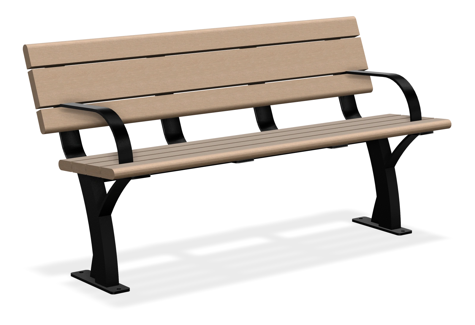 Parker Bench with Armrests 5ft