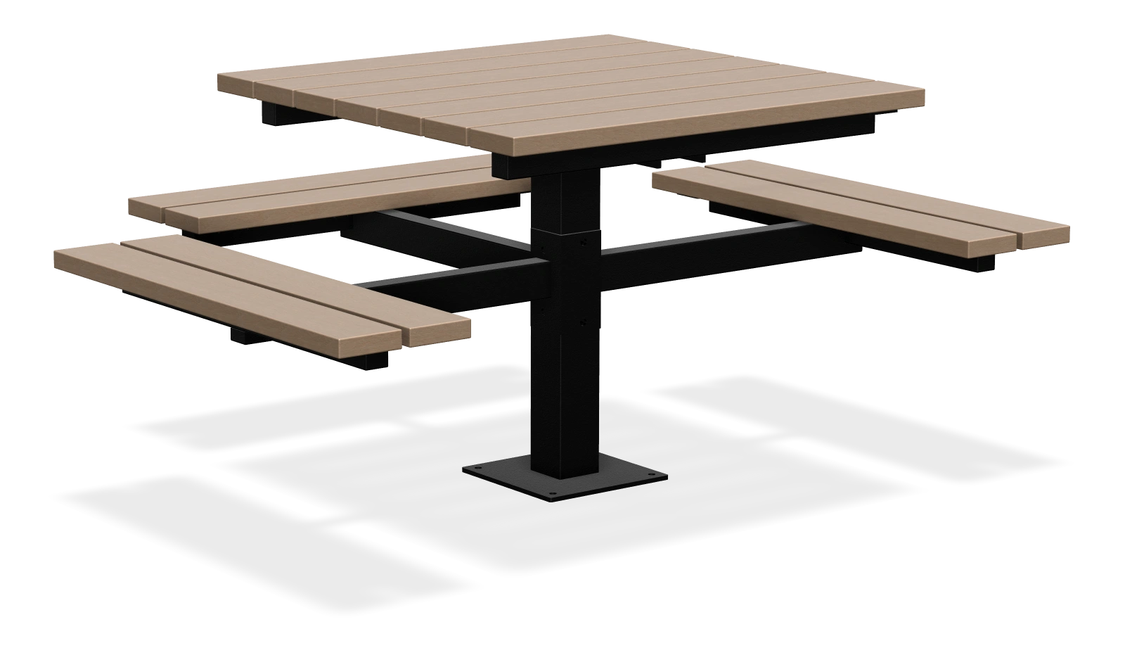 Single Pedestal Wheel Chair Accessible Picnic Table