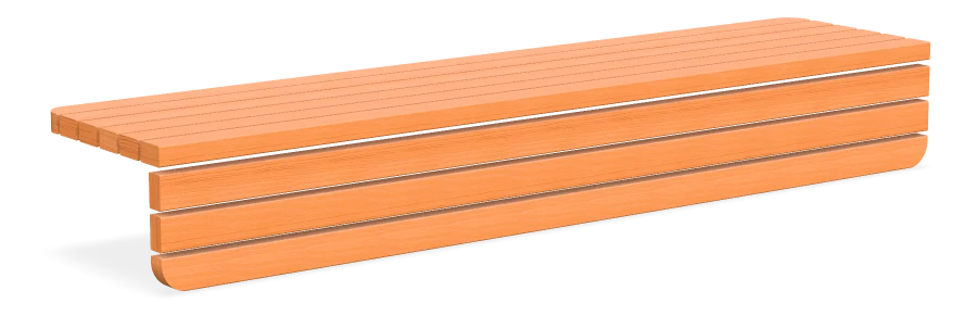 Garfield Superblock Wall Bench
