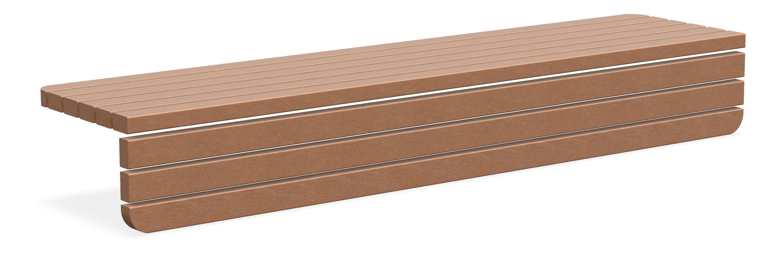 Garfield Superblock Wall Bench