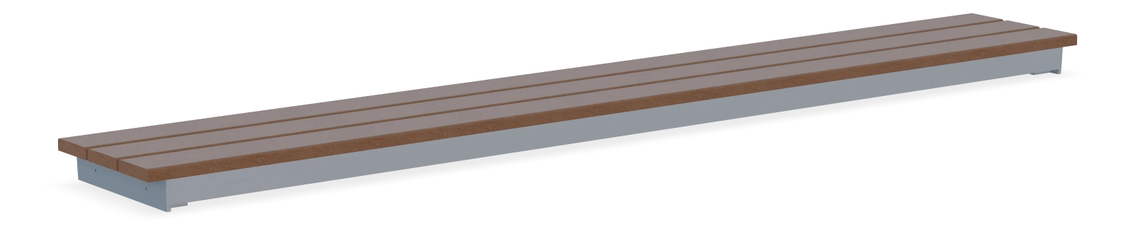 Mena Backless Wall Top Bench 8ft