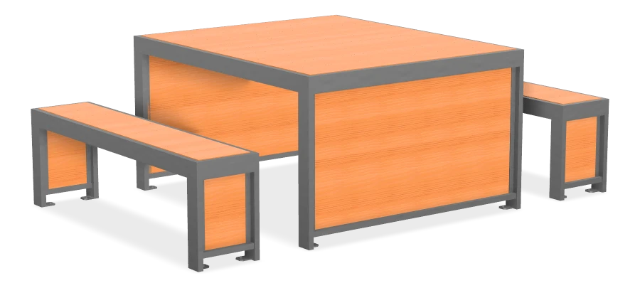 Urban Form Picnic Table 5ft - 4ft Wide