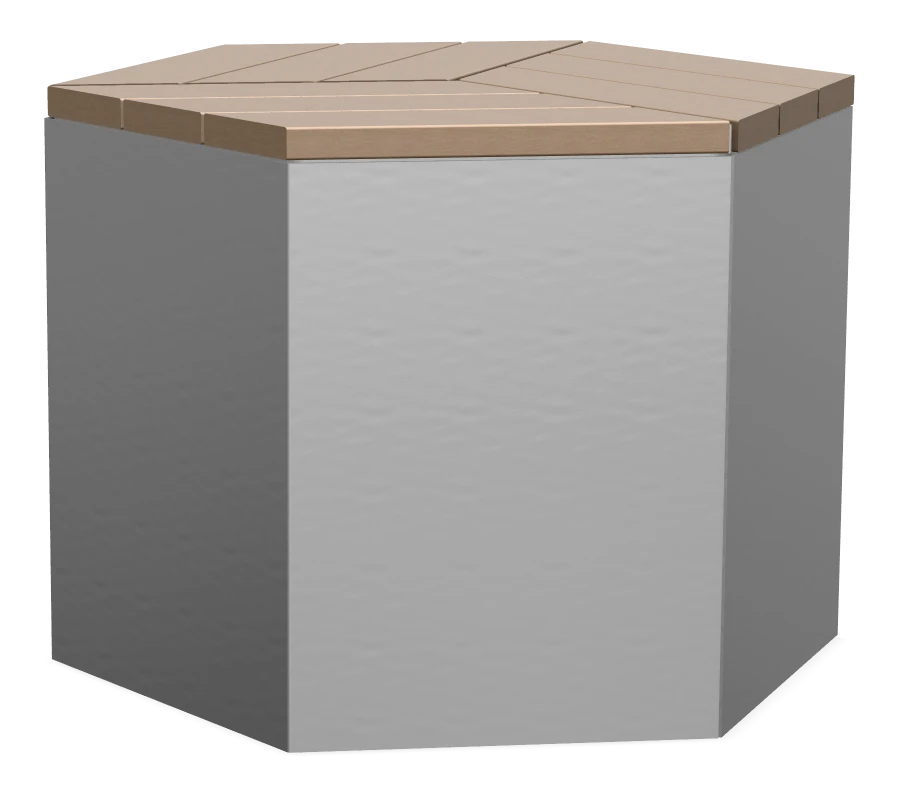 Bayview Hexagonal Stool 28"H