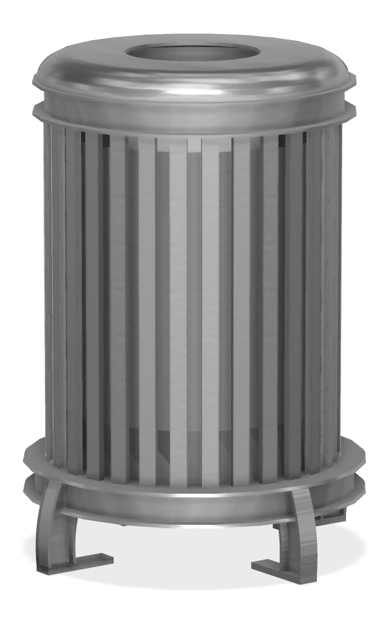 Beselt Large Capacity Round Waste Receptacle