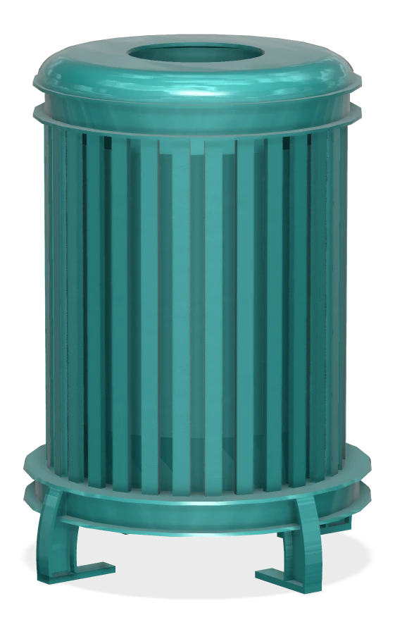Beselt Large Capacity Round Waste Receptacle