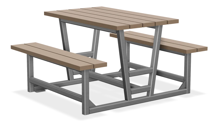 Rutherford 4' Picnic HD Table Free Standing