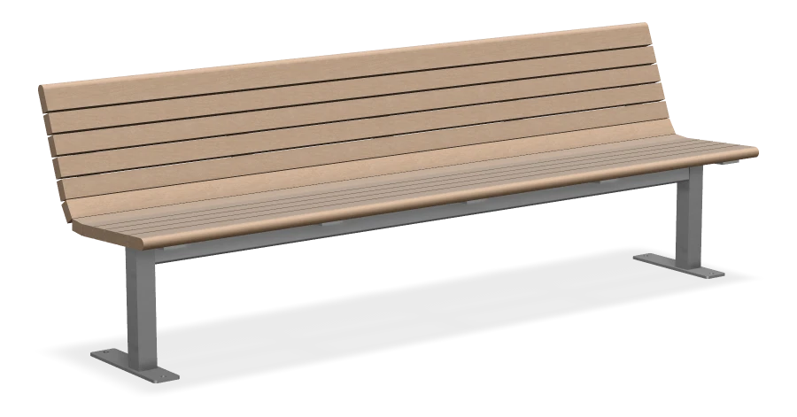 Chat Bench without Armrests 8ft