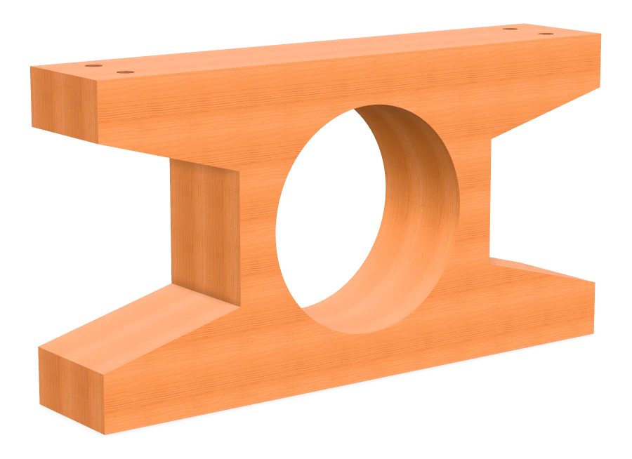 Base Ground Anchor - Four legged bench
