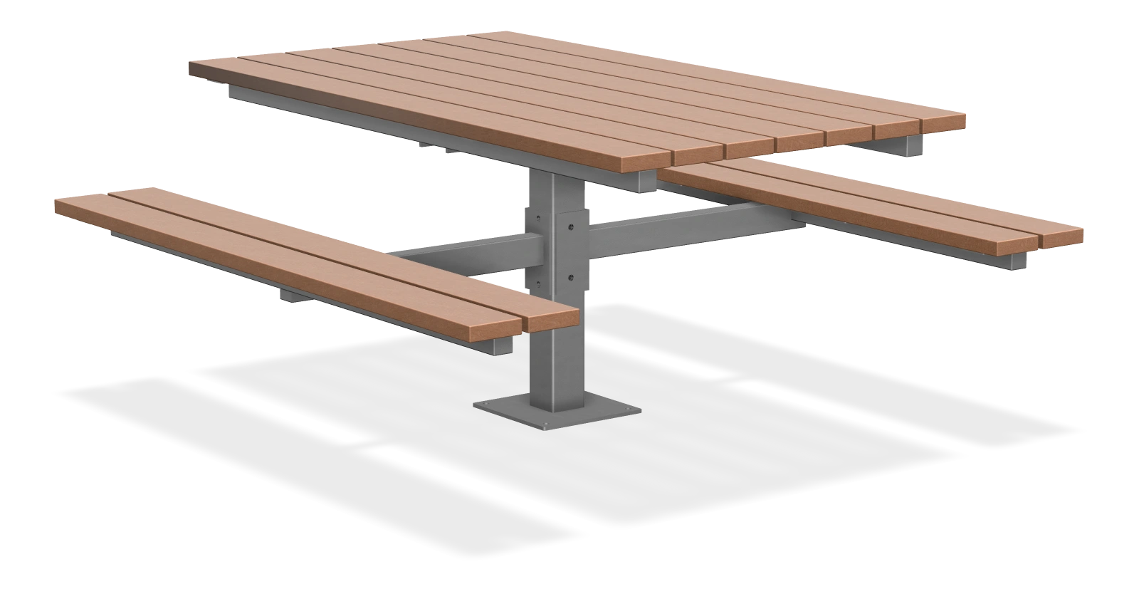 Single Pedestal Picnic Table - Rectangular 6ft