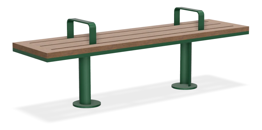 Rio Can SurRe Backless Bench w/ Armrests