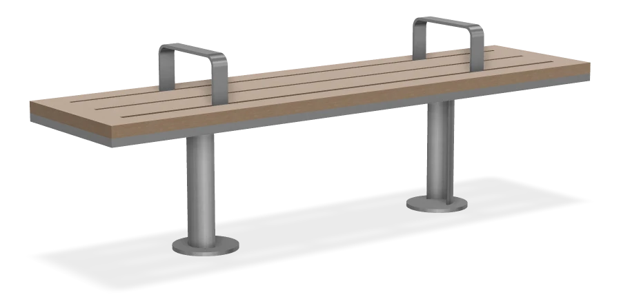 Rio Can SurRe Backless Bench w/ Armrests