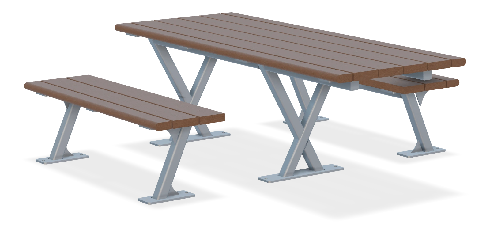 Bayview Child Sized Wheelchair Accessible Picnic Table 6ft - 2x 4ft Benches