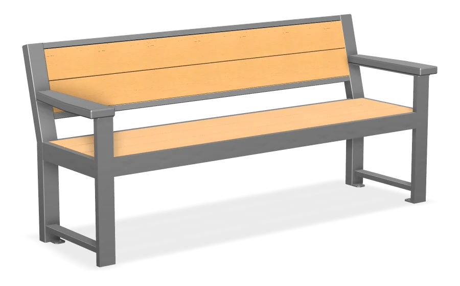 Harvest Bench with Armrests 5ft