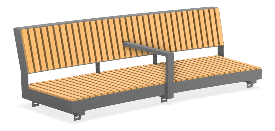 UBCO Curved Bench - Accoya