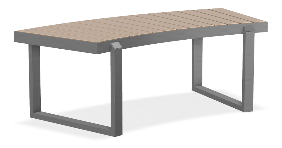 Ridgeline Curved Bench - 5000m