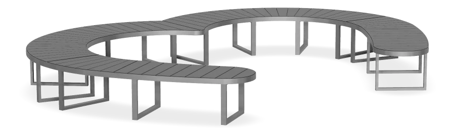 Heart Shaped Bench
