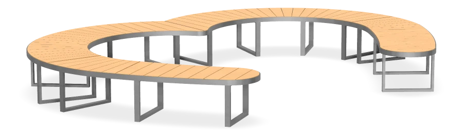Heart Shaped Bench