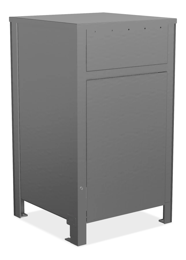Urban Form Waste Receptacle All Metal