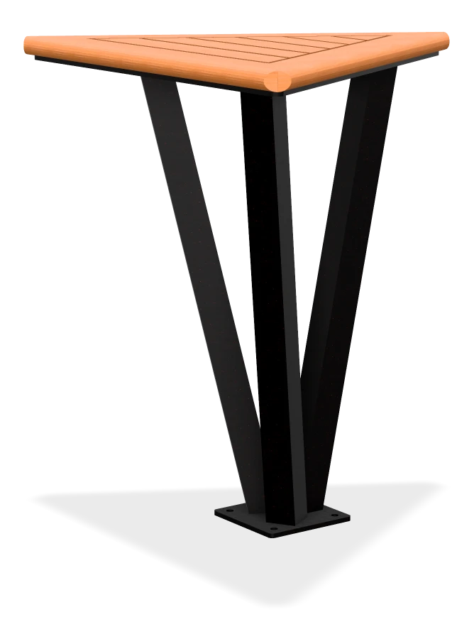 Triangular Bistro Table Combo- Single Table