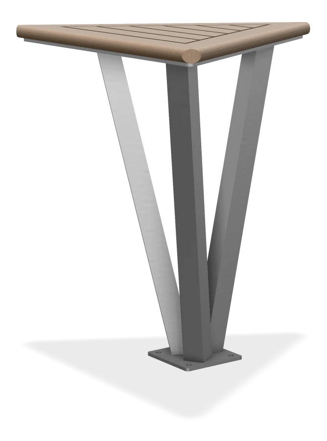 Triangular Bistro Table Combo- Single Table