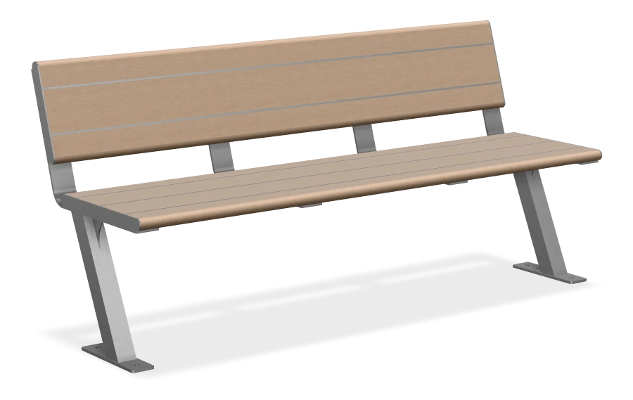 Bayside Bench without Armrests 6ft