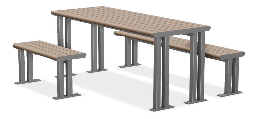Larson Wheelchair Accessible Picnic Table 6ft - Accessibility on One Side