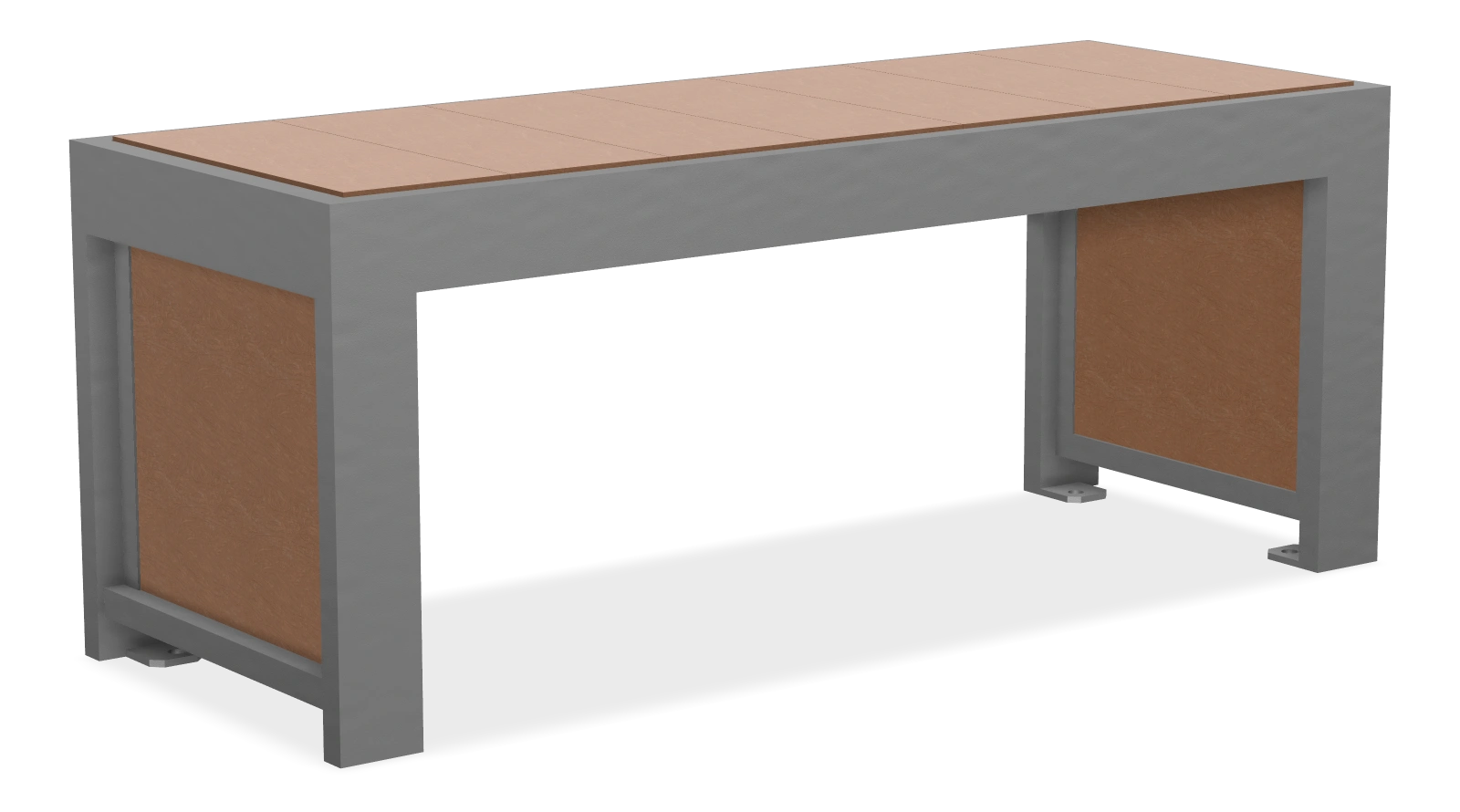 Urban Form Backless Bench 4ft