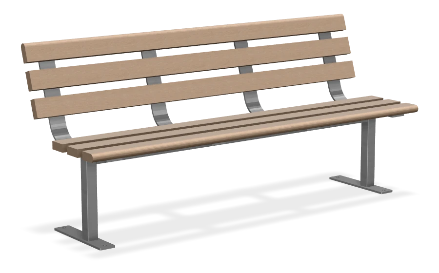 Standard Bench without Armrests 6ft
