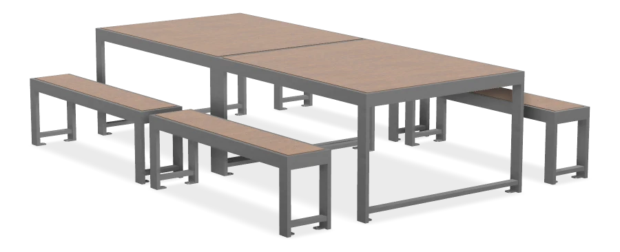 Urban Form Harvest Table With 4 Seats