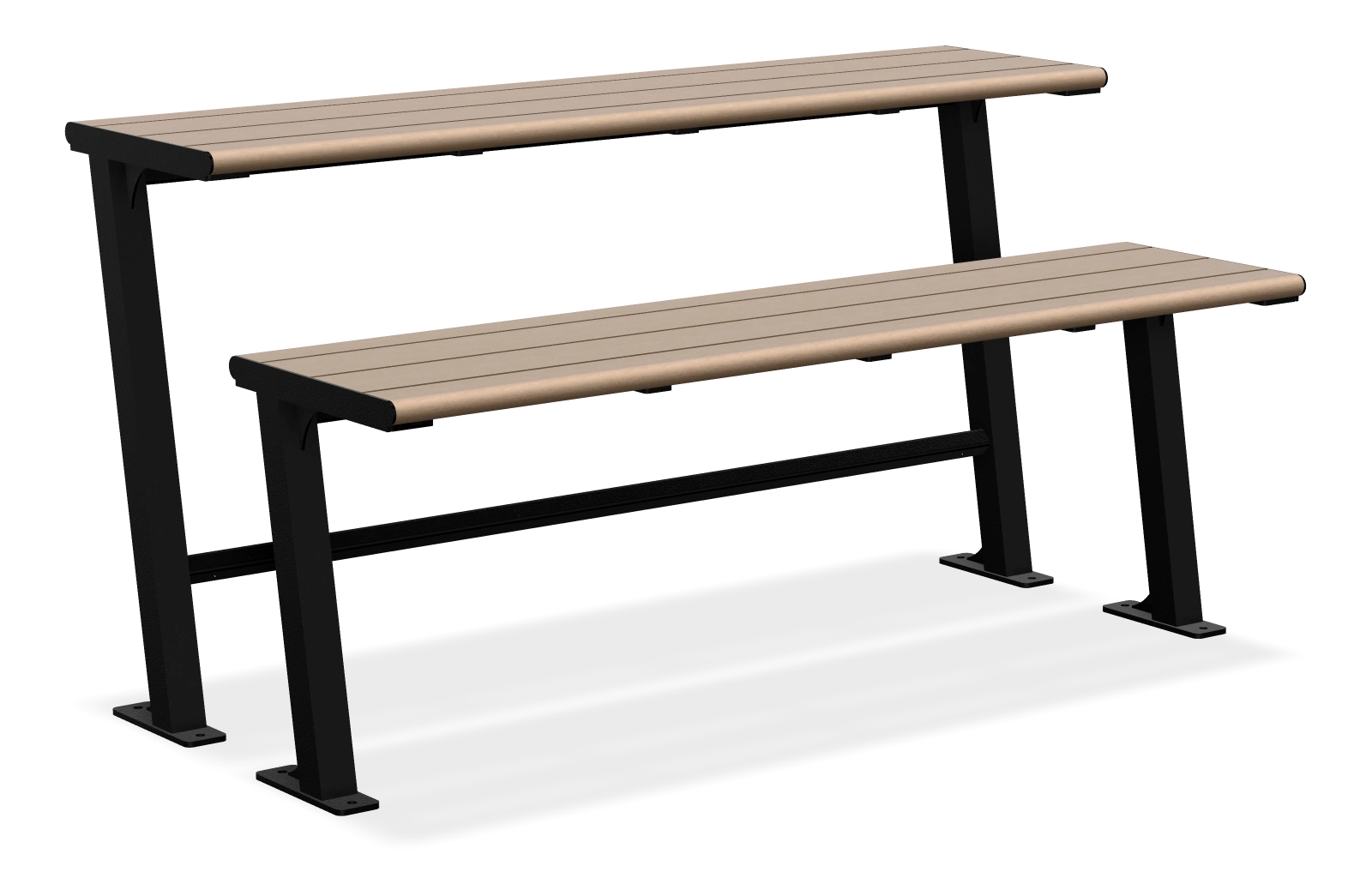 Bistro Bench Table Combo with Single Full-Length Bench