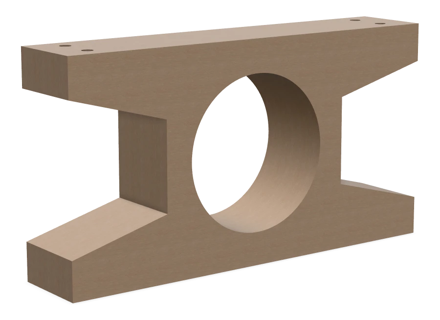 Base Ground Anchor - Two legged bench